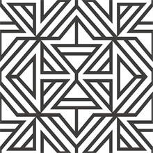 Helios Black &amp; White Geometric Wallpaper