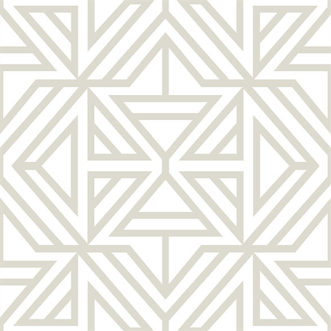 Helios Light Grey & White Geometric Wallpaper