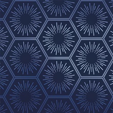 Hello Sunshine Royal Blue Peel and Stick Wallpaper