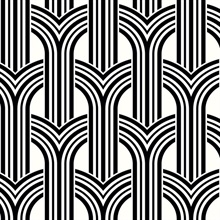 Hendrix Charcoal Modern Art Deco Wallpaper
