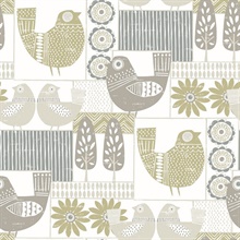 Hennika Grey Patchwork Wallpaper