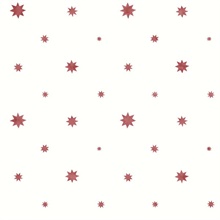 Henry Red Starburst Wallpaper