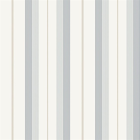 Herrgård Light Blue Stripe Wallpaper