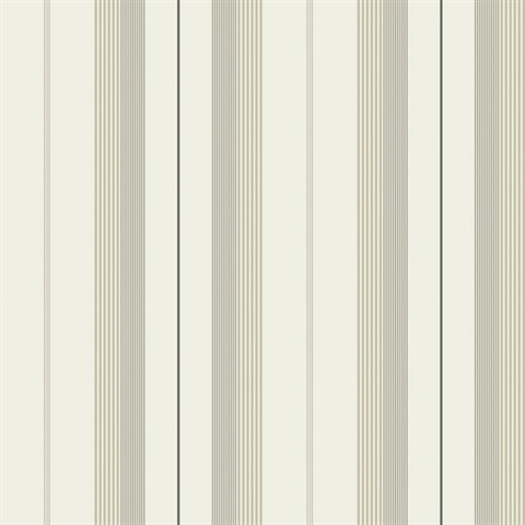 Herrgård Neutral Stripe Wallpaper