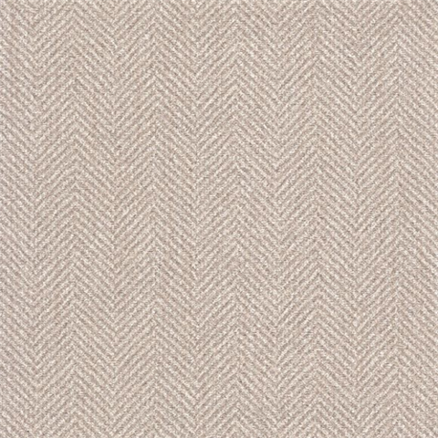 Herring Bone Med Beige Commercial Wallpaper