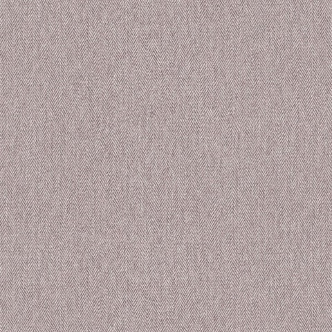 Herringbone Lavender Faux Tweed Wallpaper