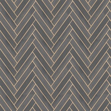 Herringbone Wood Veneer Graphite Wallpaper