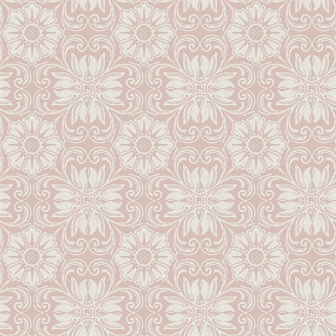 Hessle Pink Floral Wallpaper