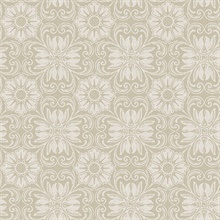 Hessle Taupe Floral Wallpaper