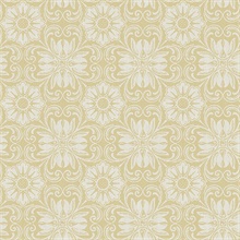 Hessle Yellow Floral Wallpaper