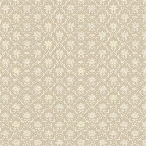 Heston Beige Trellis