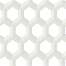 Hex Neutral Geometric Wallpaper