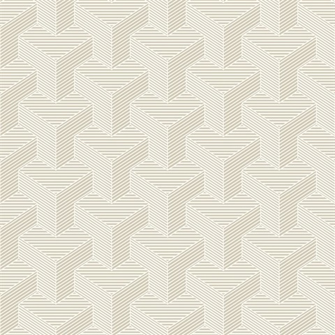 Hexahedron Wallpaper - Silver