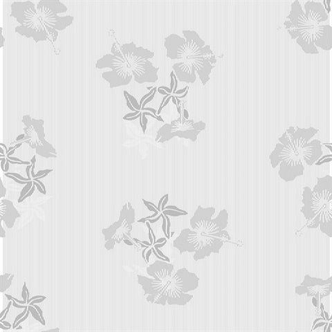 Hibiscus grey/white