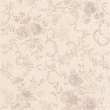 Highbury Mauve Floral Scroll