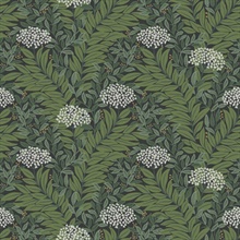Highgrove Black Leaf Wallpaper