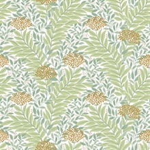 Highgrove White Leaf Wallpaper