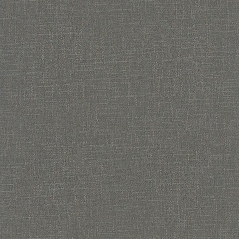 Highland Tweed Charcoal Faux Fabric Wallpaper