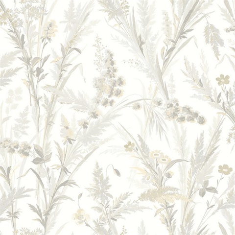 Hillaire Wheat Meadow Wallpaper