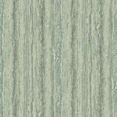 Hilton Green Textured Marble Paper Wallpaper