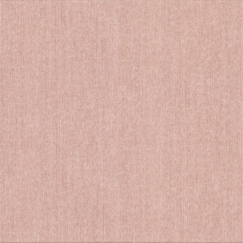 Holden Light Pink Chevron Faux Linen Wallpaper