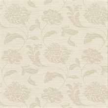 Holiday Beige Jacobean Vinyl Wallpaper