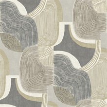 Hollace Slate Geometric Wallpaper