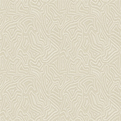 Hollenback Gold Dotted Abstract Wallpaper