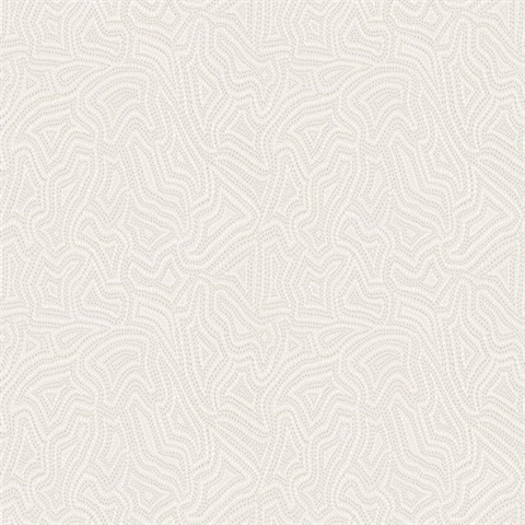 Hollenback Ivory Dotted Abstract Wallpaper