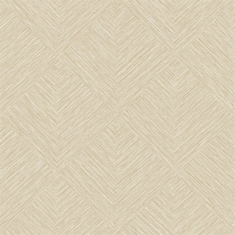 Hollis Light Brown Textured Diamond Wallpaper