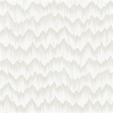 Holmby Bone Brushstroke Zigzag Wallpaper