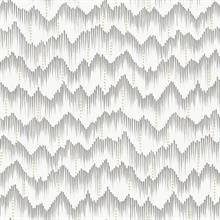 Holmby Grey Brushstroke Zigzag Wallpaper