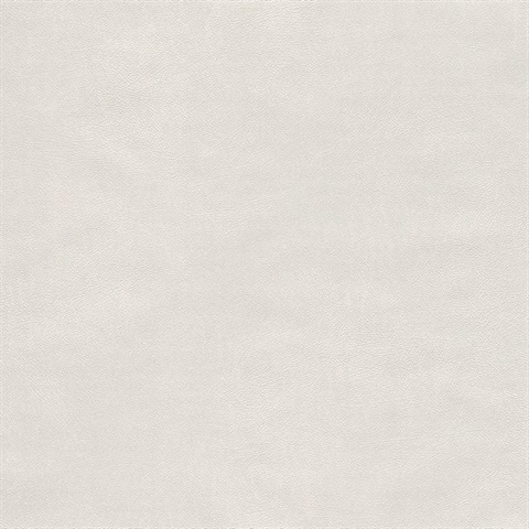 Holstein Off-White Faux Leather Wallpaper