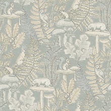 Holt Seafoam Woodland Wallpaper