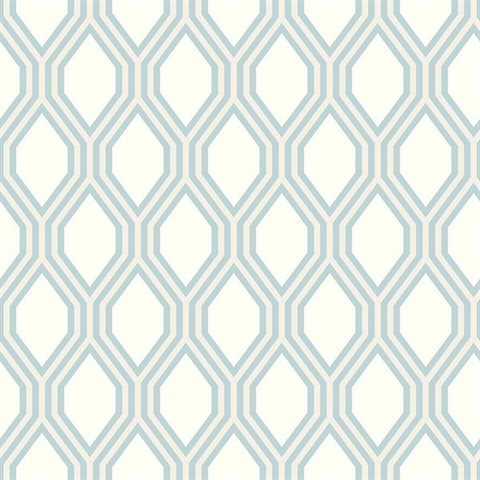 Honeycomb Light Blue Geometric