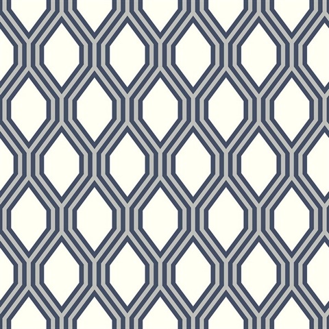 2782-24504 | Honeycomb Navy Geometric | Wallpaper Boulevard 2782-24504 | Honeycomb Navy Geometric | Wallpaper Boulevard
