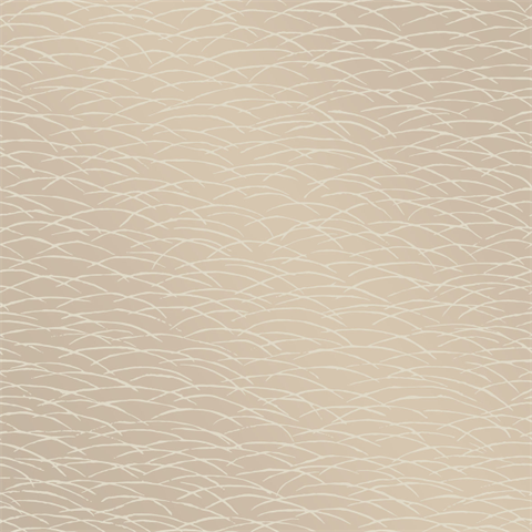 Hono Beige Abstract Wave Wallpaper