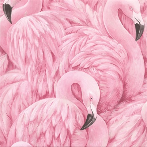 Horace Pink Flamingos Wallpaper