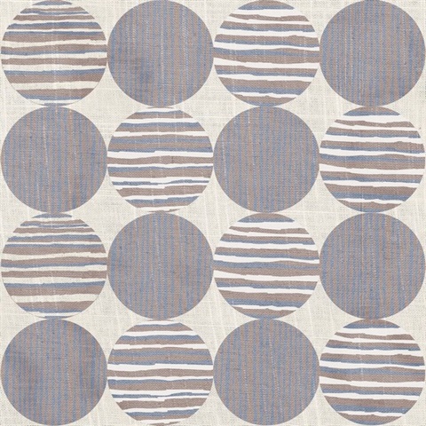 Horizon Circles Blue Peel and Stick Wallpaper