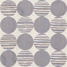 Horizon Circles Blue Peel and Stick Wallpaper