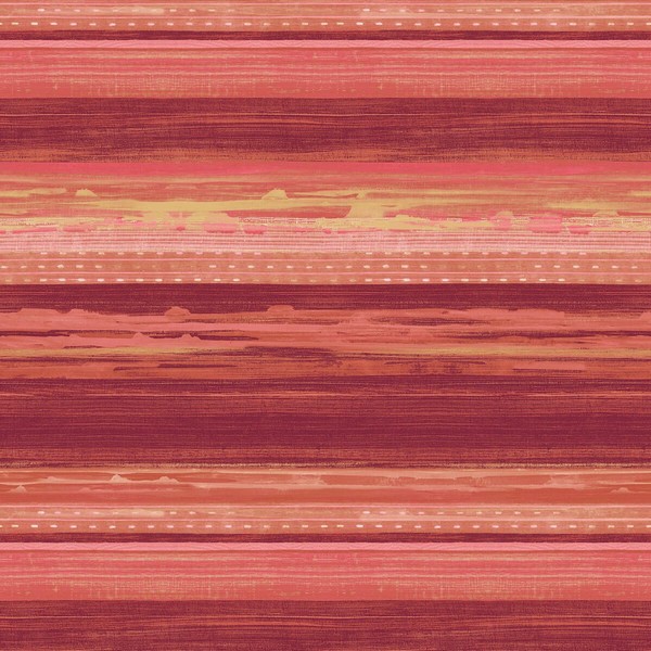 RY31301 Wallpaper | Horizon Horizontal Modern Stripe Candy Apple Wallpaper