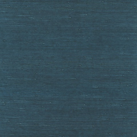 Horizontal Jute Bijou Blue Wallpaper