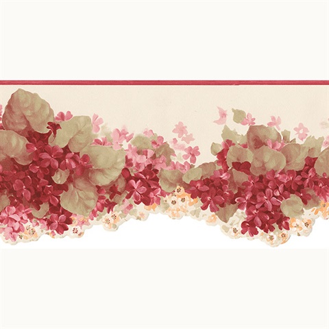 Hortensia Wallpaper Border