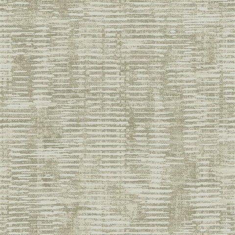 Beige & Gold Horzontal Shimmer Stripe Wallpaper