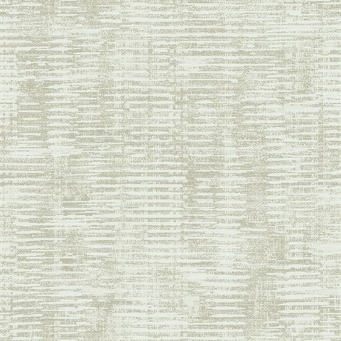 Silver & Beige Horzontal Shimmer Stripe Wallpaper