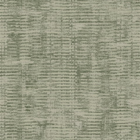 Metallic Green Horzontal Shimmer Stripe Wallpaper