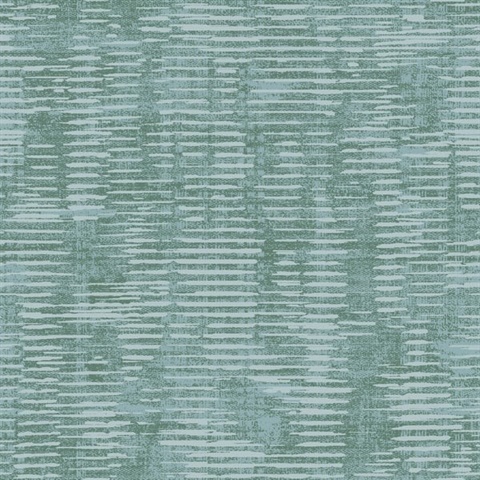 Green Horzontal Shimmer Stripe Wallpaper
