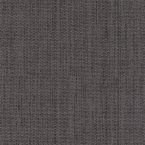 Hoshi Black Basketweave Textured Woven Wallpaper