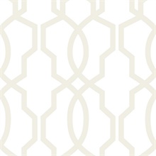 Hourglass Trellis Wallpaper - Pearl