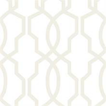 Hourglass Trellis Wallpaper - Pearl